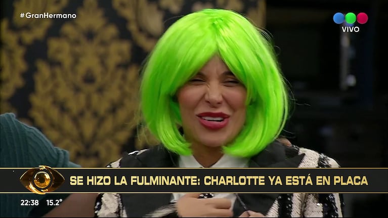 Charlotte Caniggia en Gran Hermano (Foto: captura de eltrece).