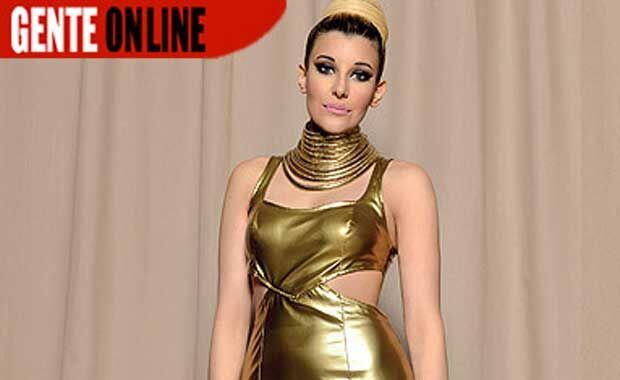 Charlotte Caniggia en la gala de la revista Gente.