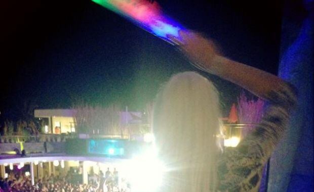 Charlotte Caniggia en las discos de Ibiza (Foto: Facebook).