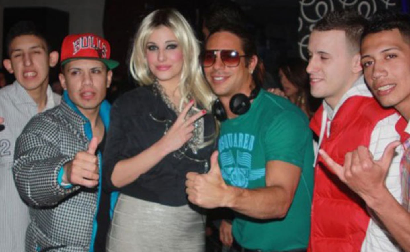 Charlotte Caniggia en una de sus salidas junto a Los Wachiturros (Foto: Web).