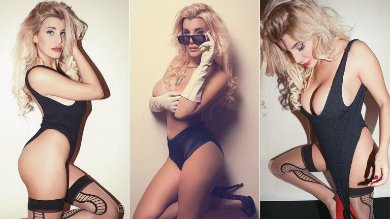 Charlotte Caniggia, en una producción fotográfica para el infarto (Foto: SoHo)
