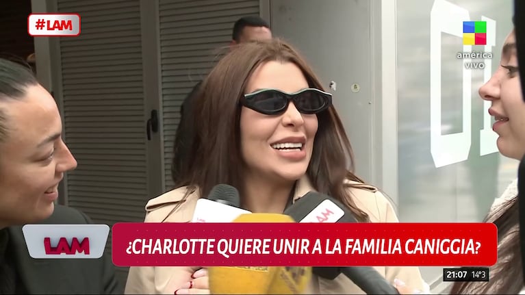 Charlotte Caniggia. Foto: Captura (América)