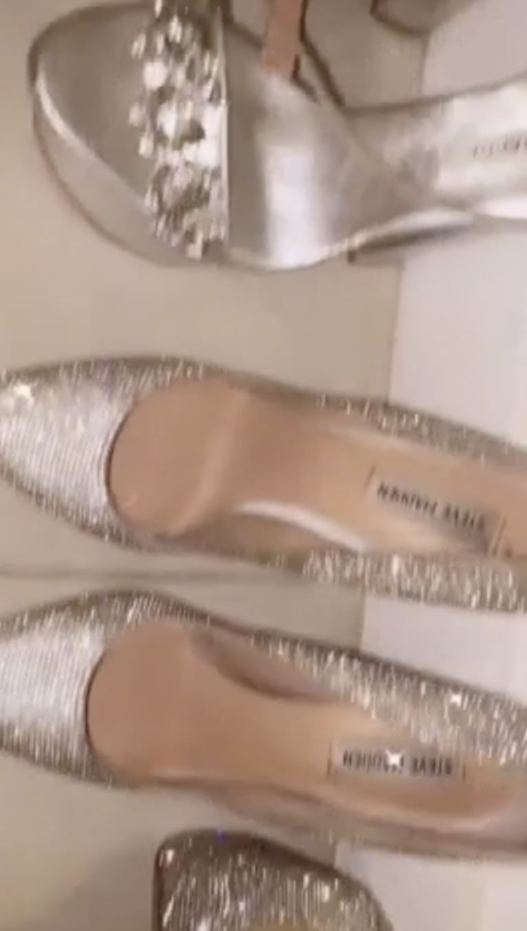 Charlotte Caniggia mostró parte de su increíble colección de zapatos