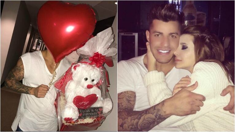 Charlotte Caniggia se reconcilió con Loan... ¡y él la sorprendió con un oso, globos y chocolates! Foto: Instagram