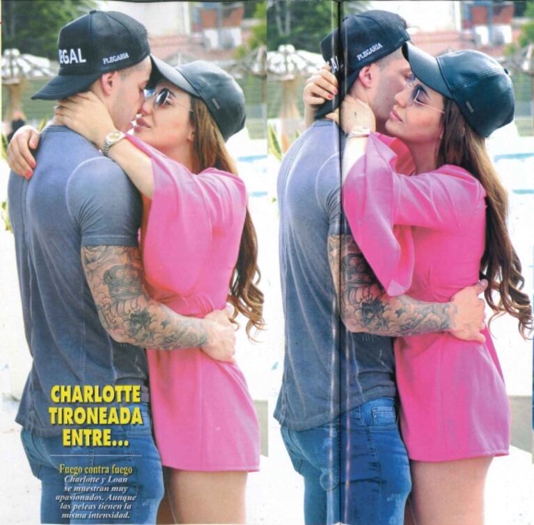 Charlotte Caniggia y Loan, reconciliados y a los besos en Carlos Paz: mirá el infartante look de ella