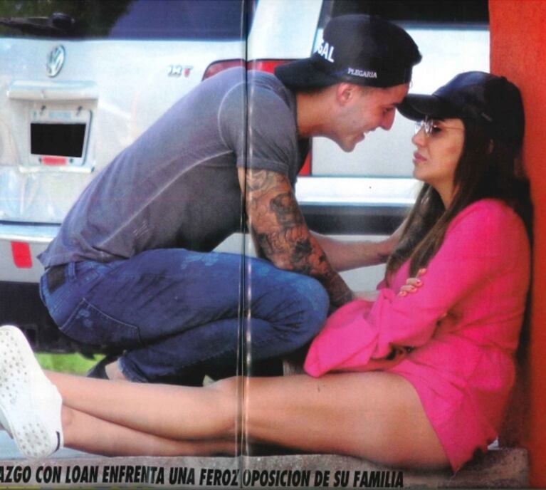 Charlotte Caniggia y Loan, reconciliados y a los besos en Carlos Paz: mirá el infartante look de ella