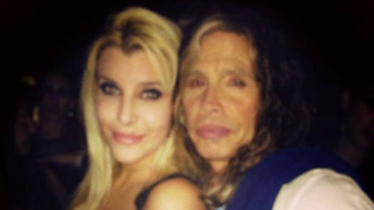 Charlotte Caniggia y Steven Tyler, juntos en la noche porteña (Foto: Facebook).