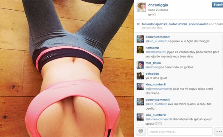 Charlotte Caniggia y una nueva foto provocativa (Foto: Instagram). 