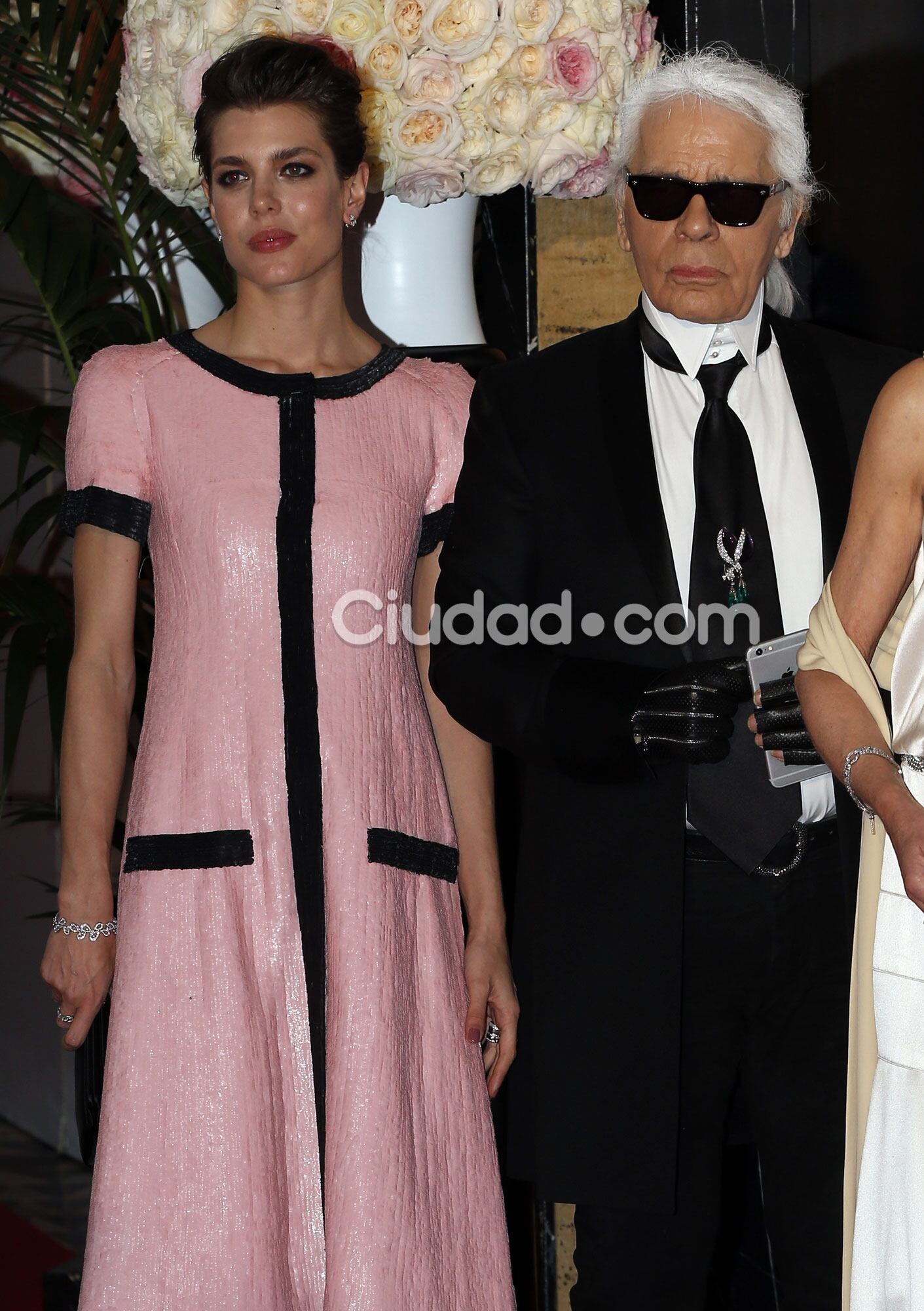 Charlotte Casiraghi y el diseñador Karl Lagerfeld (Fotos: AFP). 