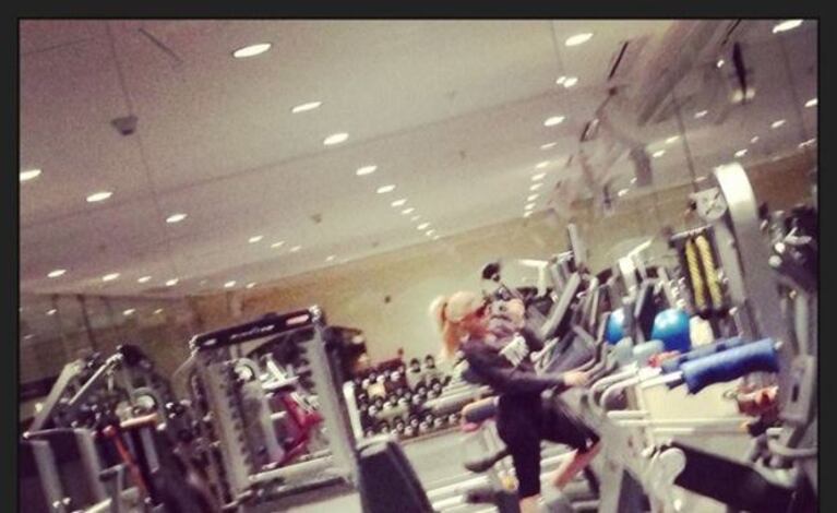 Charlotte, en el gym. (Foto: Facebook Charlotte Caniggia)