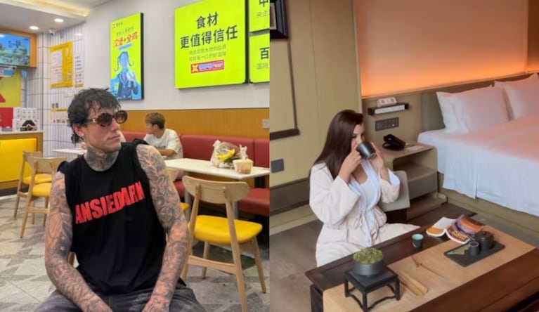 Charlotte y Alex Caniggia, en medio de un tenso viaje a China: “No se hablan” | Créditos: Instagram @alexcaniggia @chcaniggia_n