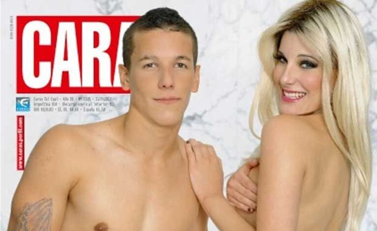Charlotte y Alexander Caniggia se “desnudaron” en la tapa de una revista. (Foto: Caras)