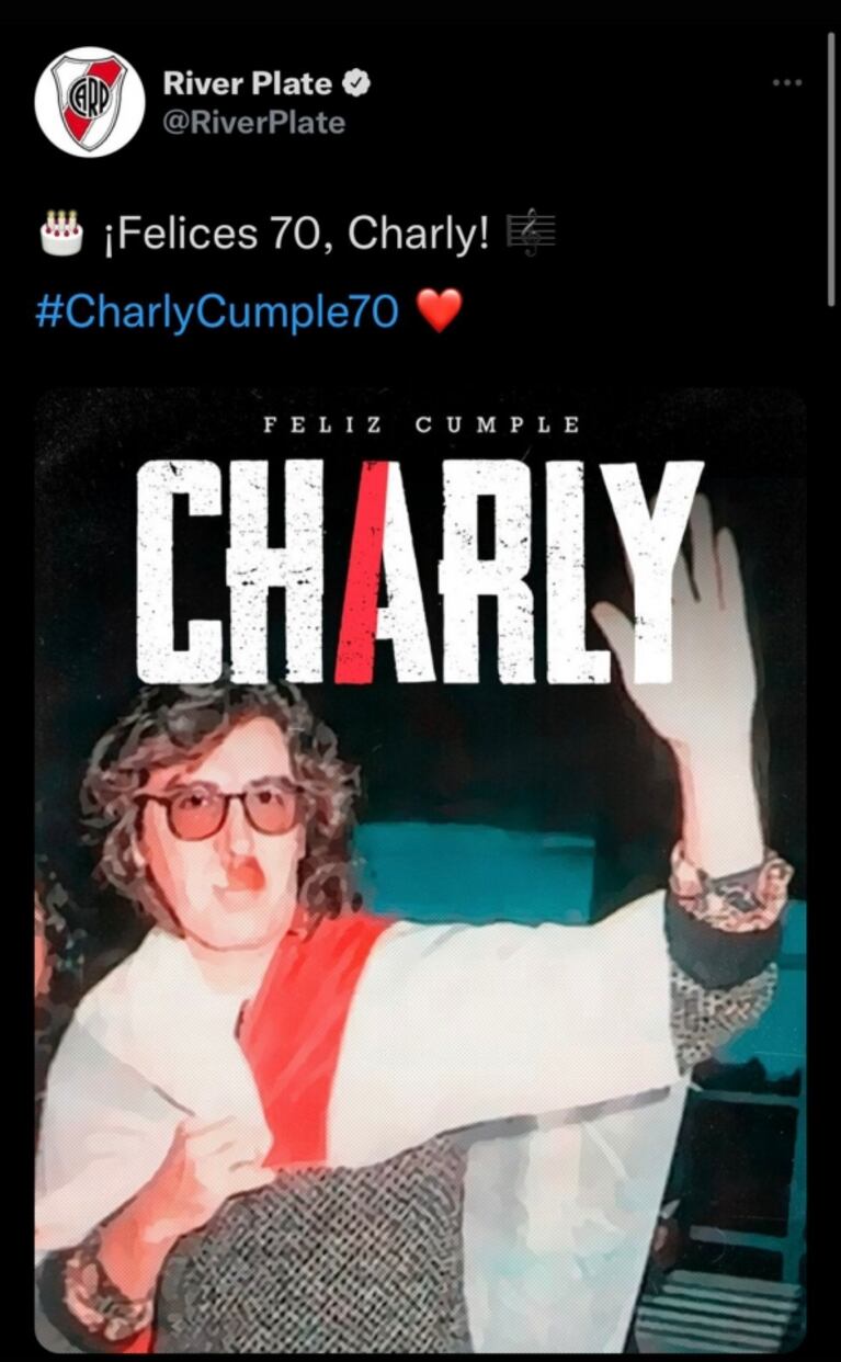 Charly García cumple 70 años y los famosos lo saludan en las redes sociales