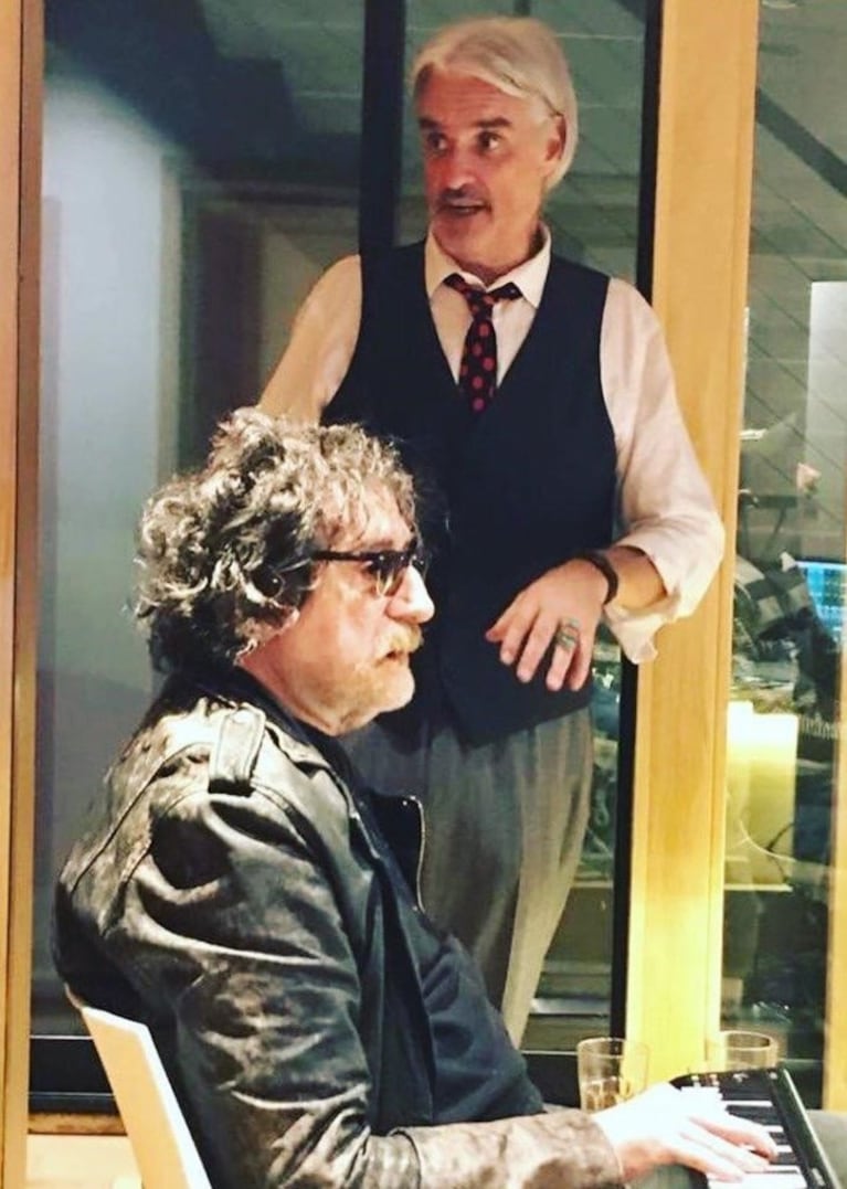 Charly García y Roberto Pettinato. (Foto: IG)