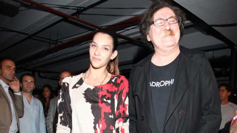 Charly García y su novia Mercedes Iñigo, en la inauguración del BAFWEEK