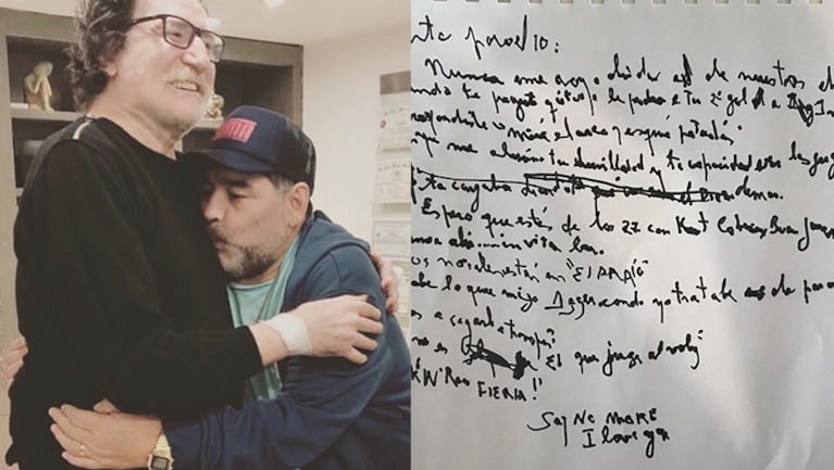 Charly le dedicó a su amigo Diego un profundo mensaje.