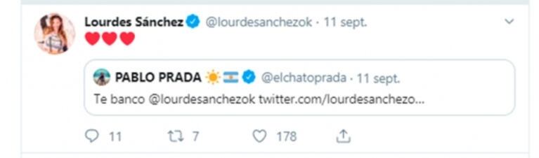 Chato Prada "bancó" a Lourdes Sánchez tras su conflictiva semana ¡y Graciela Alfano salió al cruce!