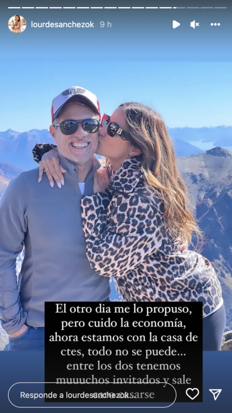 Chato Prada le propuso casamiento a Lourdes Sánchez y ella se negó por un contundente motivo: "Cuido la economía"