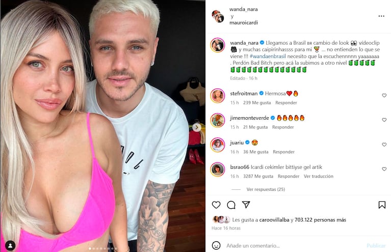 Chau al morocho: Wanda Nara cambió por completo su look para su nuevo videoclip