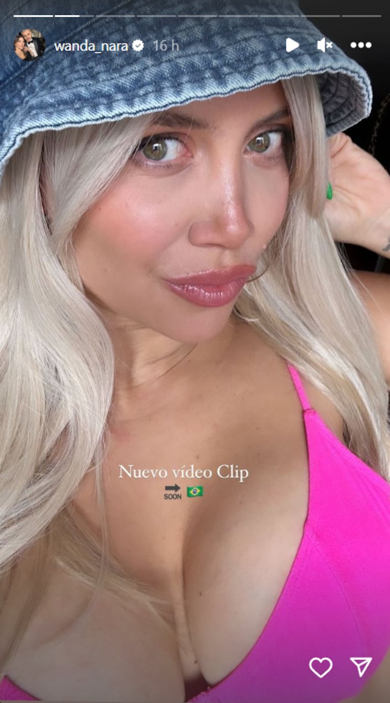 Chau al morocho: Wanda Nara cambió por completo su look para su nuevo videoclip