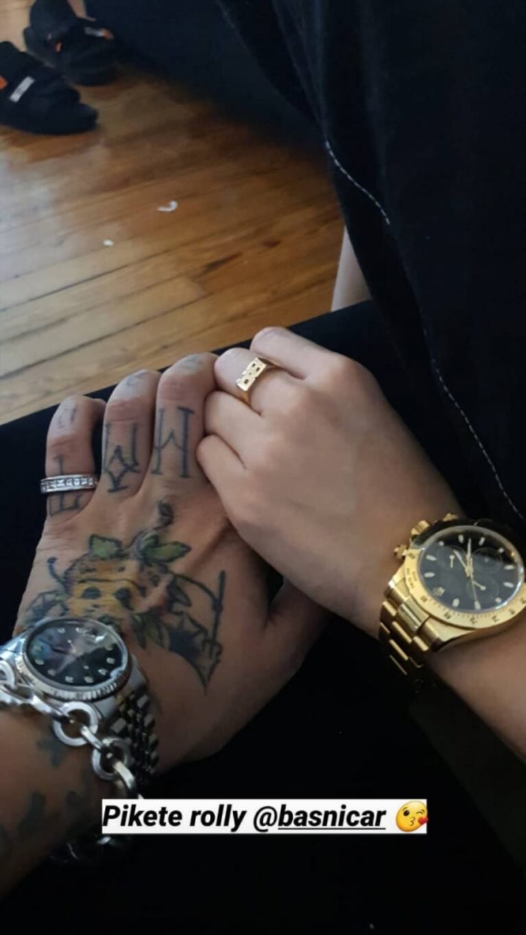 ¡Chau crisis! La foto súper romántica de la reconciliación de Duki con Brenda Asnicar