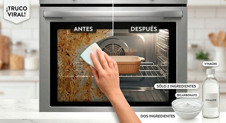 Chau grasa del horno: el truco casero que lo deja como nuevo en minutos (Foto creada con IA)