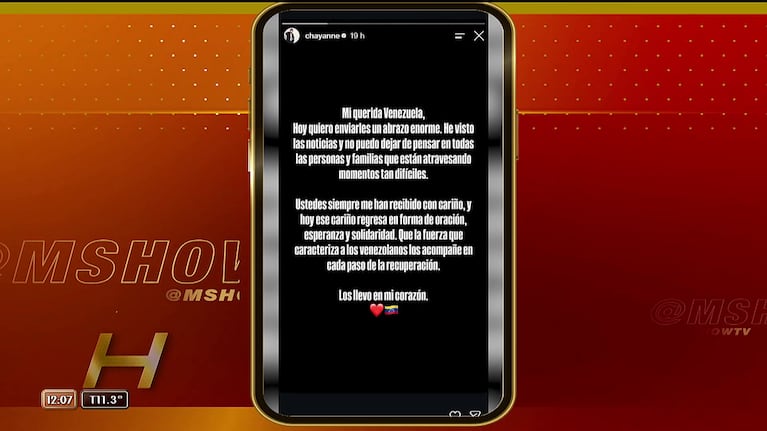 Chayanne se sumó a las ayudas por la tragedia de Venezuela (Foto: captura de Mshow).