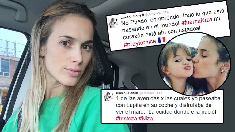 Chechu Bonelli compartió un recuerdo de su vida en Niza (Foto: Instagram y Twitter)