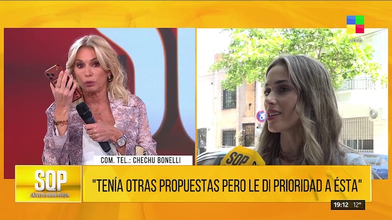 Chechu Bonelli habló con Yanina Latorre. Foto: Captura (América)