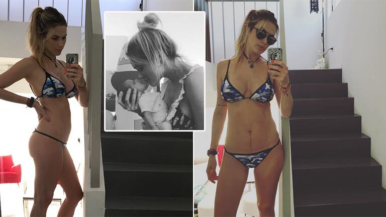 Chechu Bonelli mostró su cuerpo súper delgado a sólo tres semanas de haber sido mamá: su particular mensaje