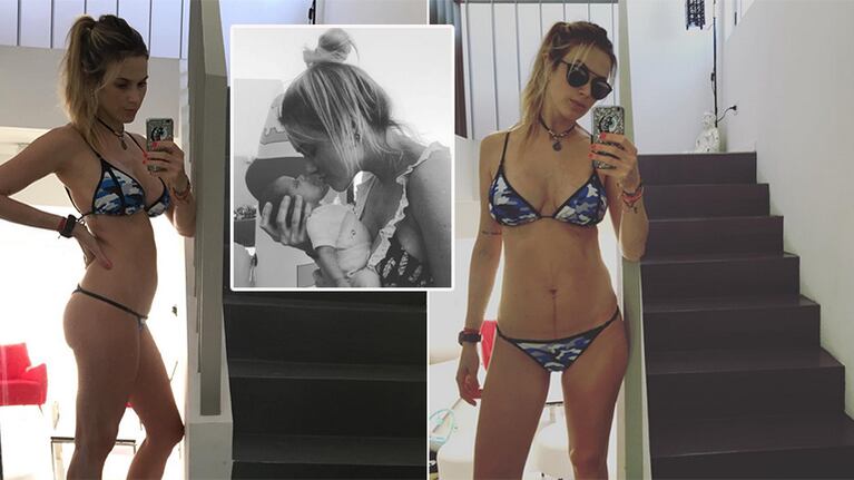 Chechu Bonelli mostró su cuerpo súper delgado a sólo tres semanas de haber sido mamá: su particular mensaje