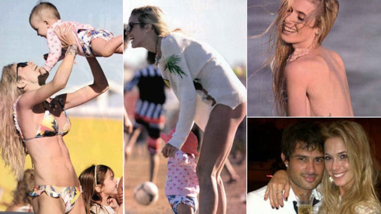 Chechu Bonelli pasó unos días en Argentina luego de volver a Francia con Cvitanich. (Fotos: revista Gente y Web)