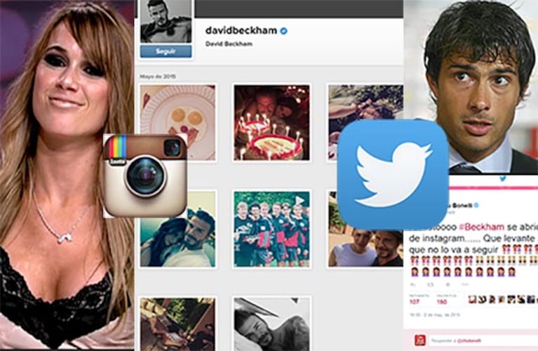 Chechu Bonelli y el divertido cruce con Darío Cvitanich por David Beckham. (Fotos: Web, Instagram y Twitter)