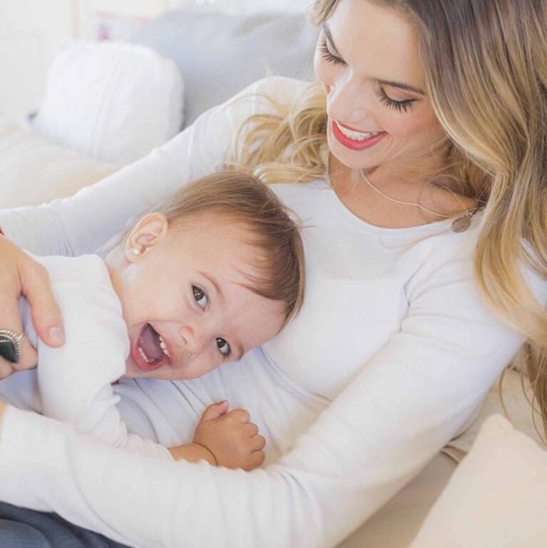 Chechu y Cvitanich, juntos en una producción con su hija. (Instagram)