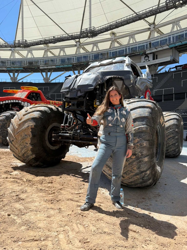 Chelsea VanCleave es "Thor" en Monster Jam (Foto: Hernán Khatchadourian)