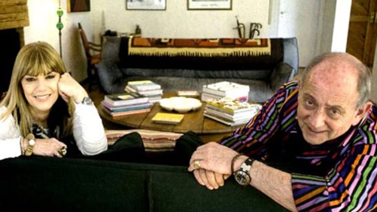 Chiche Gelblung, junto a su mujer Cristian Seoane. (Foto: archivo Web)