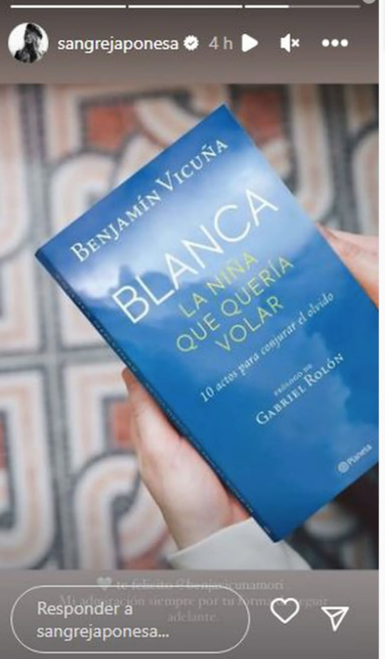 China Suárez cometió un error al dedicarle su mensaje a Benjamín Vicuña por el libro de Blanca y llamó la atención