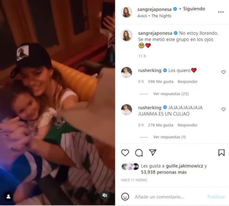 China Suárez compartió un video de su viaje a Disney con Rusherking tras las críticas de sus amigos