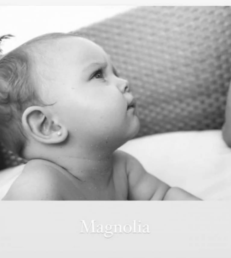 China Suárez compartió una foto de cuando era beba y se comparó con Magnolia 
