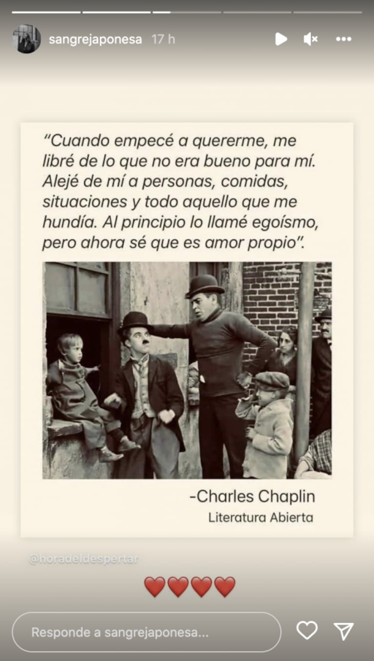 China Suárez compartió una reflexión sobre el amor propio: "Alejé todo aquello que me hundía"