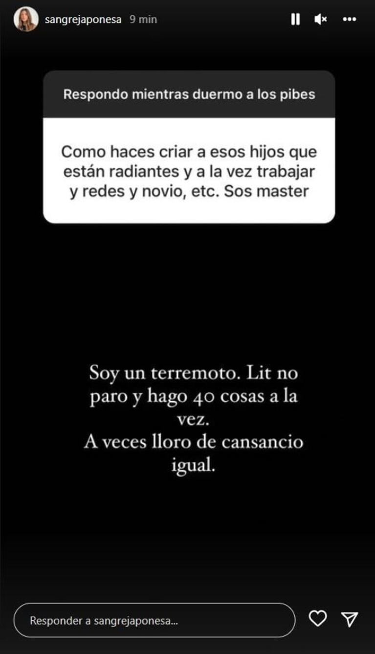 China Suárez contó cómo divide su tiempo entre sus hijos, el trabajo, las redes y su novio: "A veces, lloro de cansancio"
