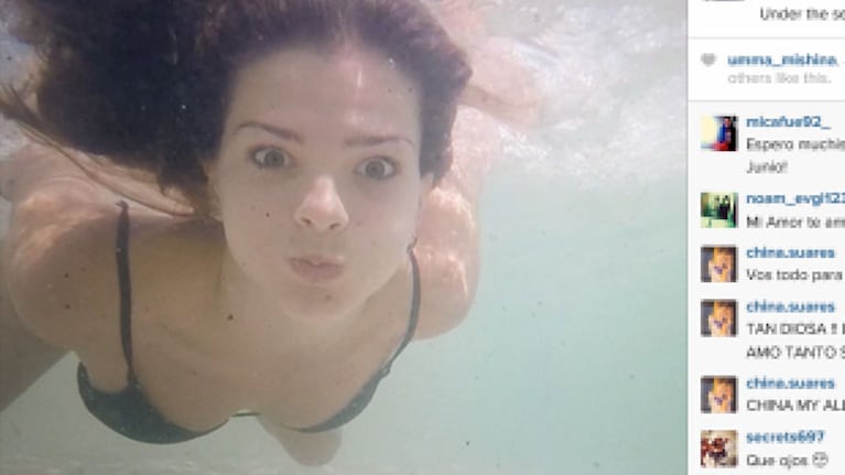 China Suárez, diosa escultural en el mar. (Foto: Instagram)