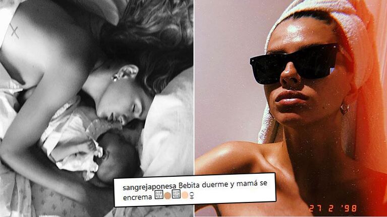 China Suárez, el tip de belleza de la flamante mamá: Bebita duerme y mamá se encrema
