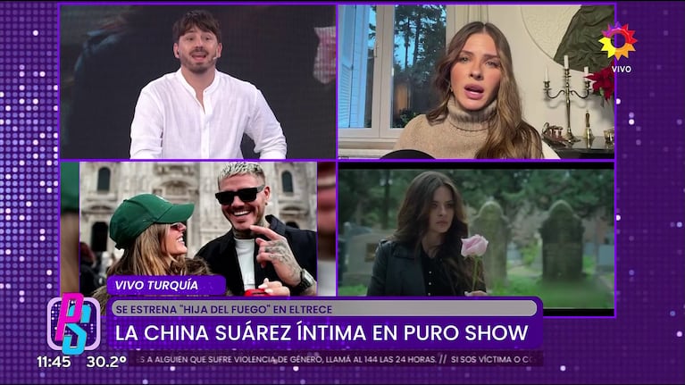 China Suárez en Puro Show sobre Wanda Nara.