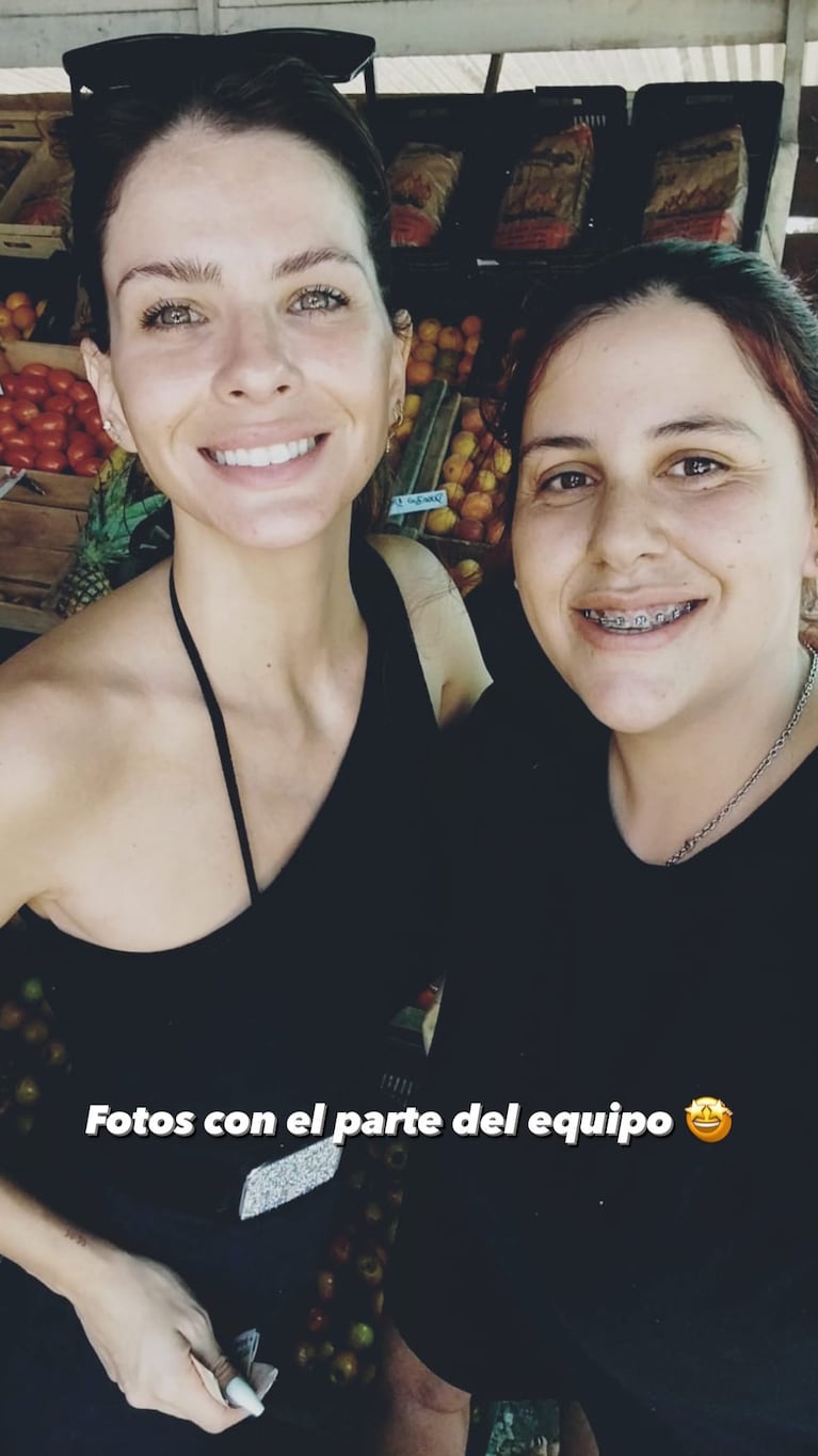China Suárez en Supermercado Frami (Instagram)