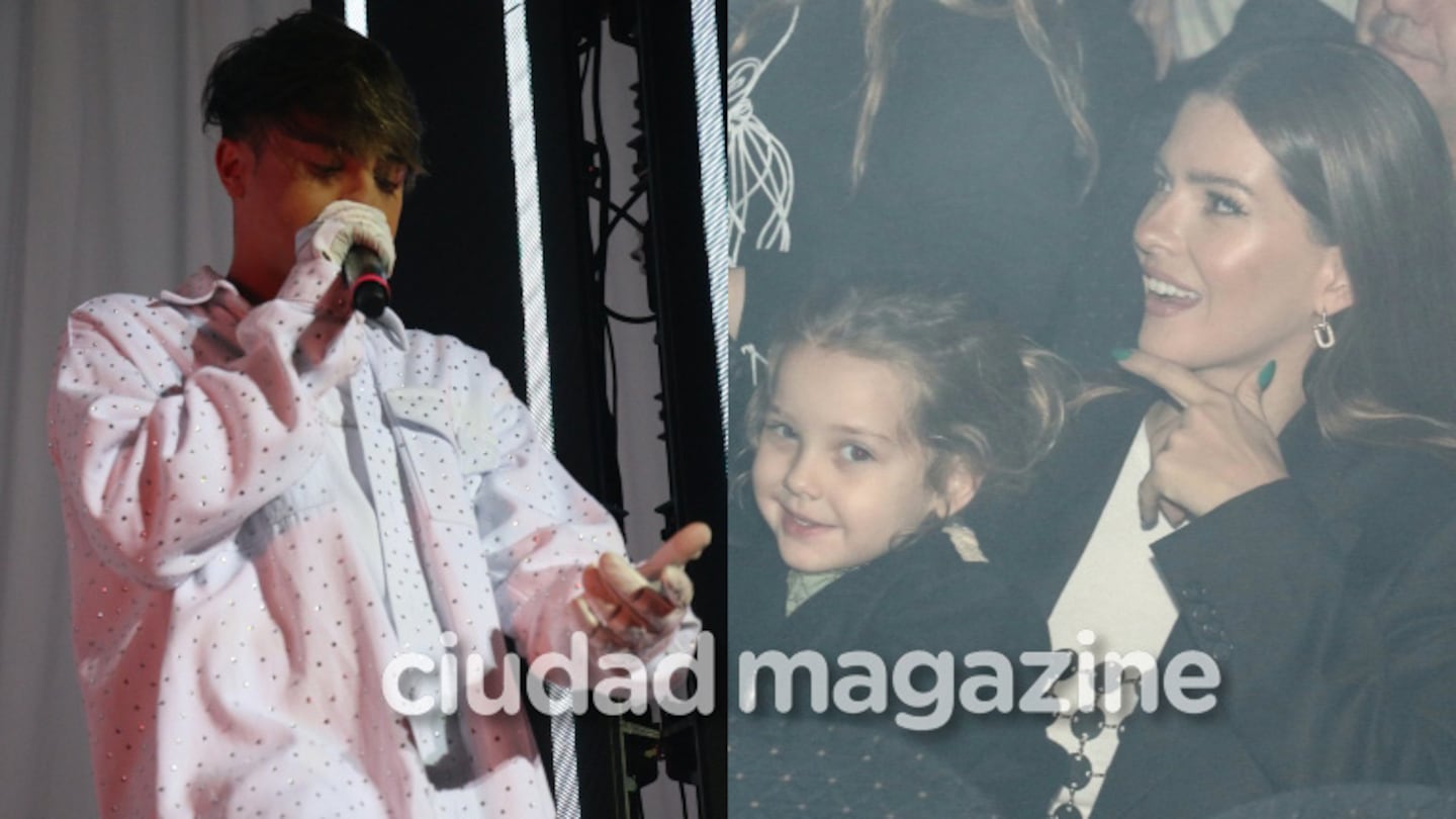 China Suárez fue al show de Rusherking con su hija Magnolia (Fotos: Movilpress)