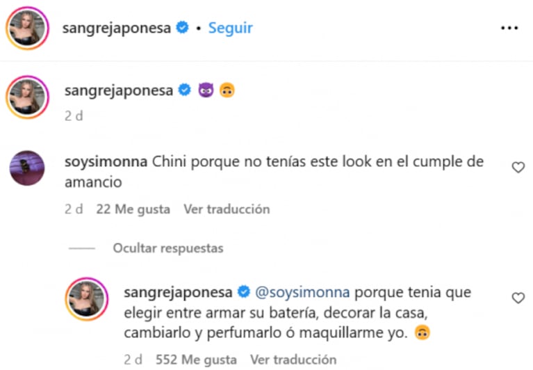 China Suárez habló a fondo del cumpleaños de Amancio tras su foto en familia con Benjamín Vicuña
