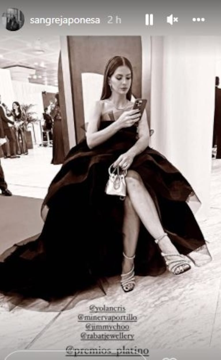 China Suárez impactó con su look en los Premios Platino: su vestido glamoroso y súper elegante