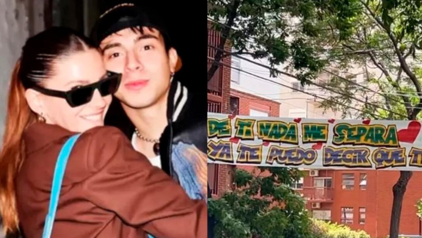 China Suárez le explicó a Rusherking por qué le dedicó un romántico pasacalles.