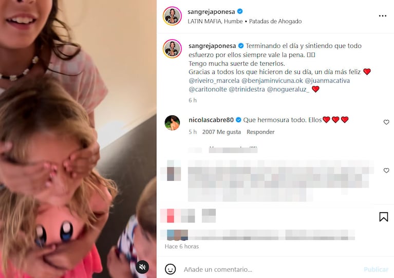 China Suárez le hizo un regalo muy especial a Magnolia Vicuña por su cumple: “Las cosas no caen del cielo”